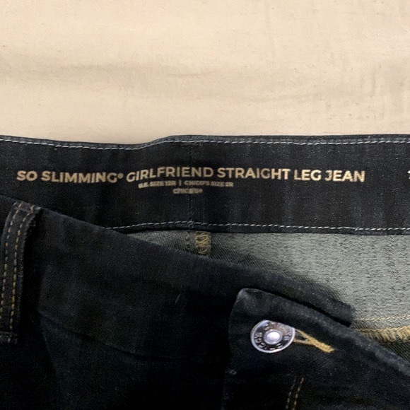 Chico’s So Slimming Girlfriend dark denim - Picture 3 of 4